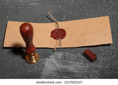 Notary's public pen and stamp on testament and last will. Notary public tools - Shutterstock ID 2157025147