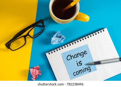 A note Changes coming in 2018 at office workplace