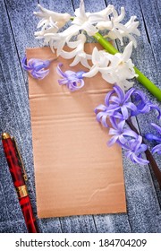 note and flowers