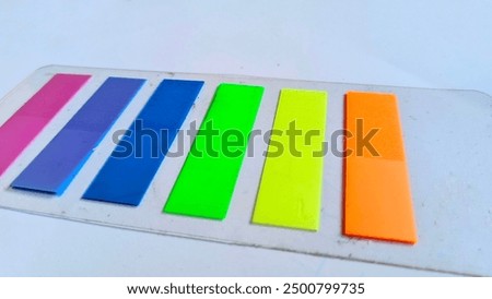 note marking tool, concept, often used for marks in any document attachment, on white background
