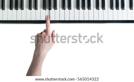 note, piano, finger,