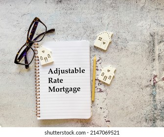 Notebook With Adjustable Rate Mortgage Message 