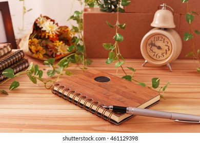 Notebook with Alarm clock