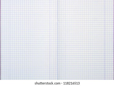 Notebook Checkered Sheets White Background Stock Photo 118216513 ...