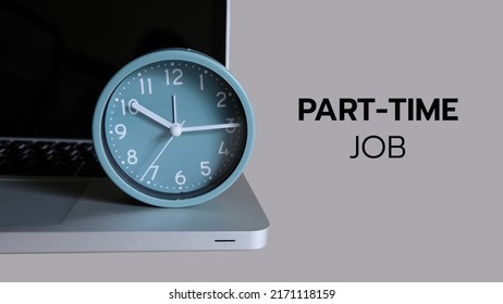 Notebook And Clock Writing Part Time Job, Employee, Job Concept