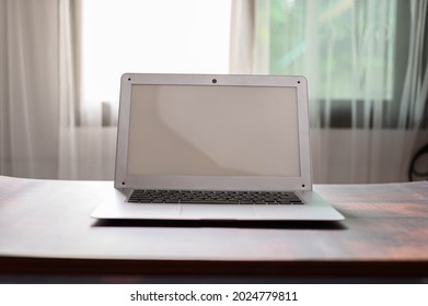 notebook computer at the desk