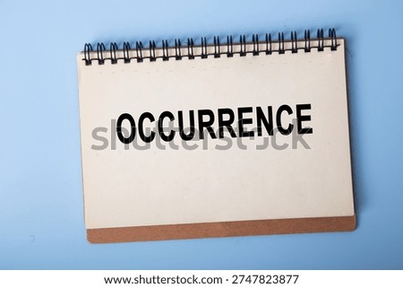 Notebook displaying the word occurrence for event tracking and management