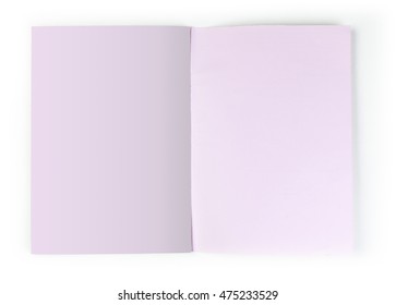 Notebook isolated on white background