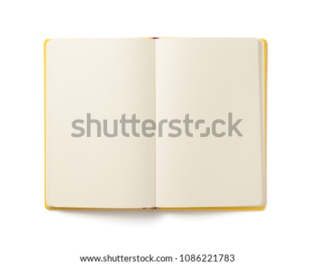 notebook isolated at white background