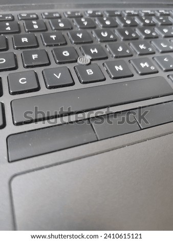 Notebook Keyboard with Black Qwerty Keys
