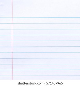 Notebook Lined Paper Background