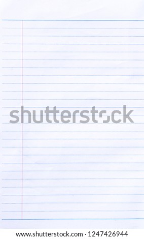 Notebook Lined Paper Background