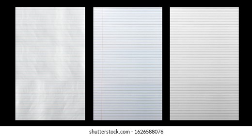 Notebook Lined Paper Background Or Texture 