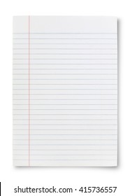 Notebook Lined Paper Background Or Texture