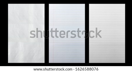 Notebook Lined Paper Background Or Texture 