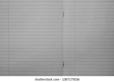 Notebook Lined Paper Background White Letter Stock Photo 1387175036