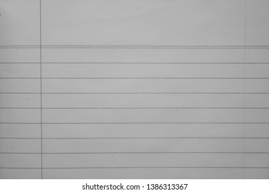 Notebook Lined Paper Backgroundwhite Letter Texture Stock Photo