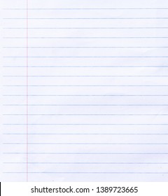 Notebook Lined Paper Texture Background