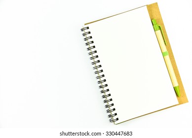 Notebook On A White Background