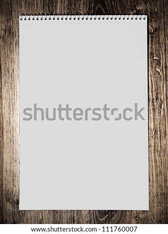 Similar – Image, Stock Photo open spiral notebook with blank white pages