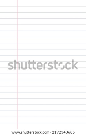 Notebook paper background. Paper lines