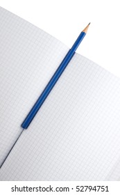notebook with pencil