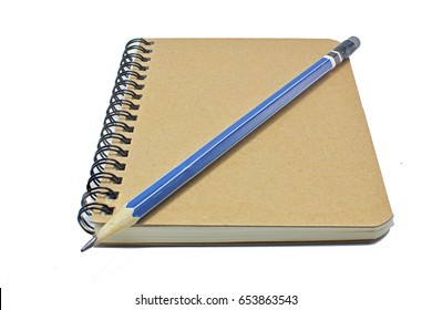 Notebook with pencil