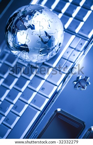 Notebook & puzzle earth globe
