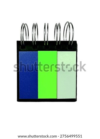 Notebook With Tabs. Stylish Flip Notepad Showcasing Colorful Tabs And Spiral Binding For Quick Note Taking