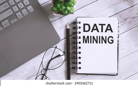 Notebook With Tools And Notes With Text Data Mining Business