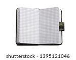 Notepad in military design for everyday notes and notes on a white isolated background