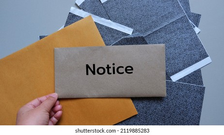 Notice bills on white background, Email concept. - Shutterstock ID 2119885283
