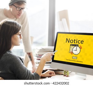 Notice Schedule Notes Important Task Concept