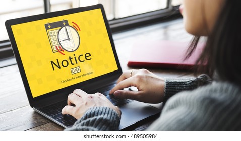 Notice Schedule Notes Important Task Concept