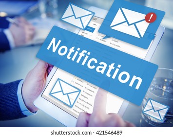 Notification Alert Digital Icon Internet Network Concept