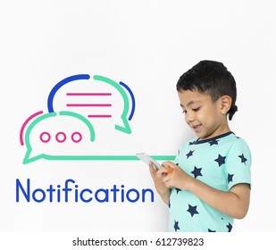 Notification Message Internet Technology Concept