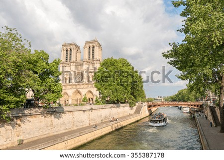 Similar – Notre Dame Kathedrale und Sena Fluss