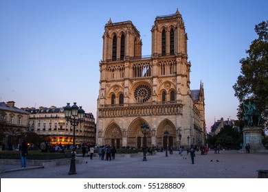 Notre Dame cathedral on Ile de la Cite in Paris, France