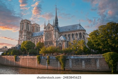 Notre Dame Cathedral in Paris, France - Powered by Shutterstock