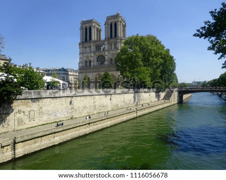 Similar – Notre Dame Kathedrale und Sena Fluss