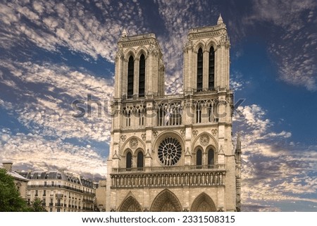 Similar – Notre Dame Kathedrale im Herbst