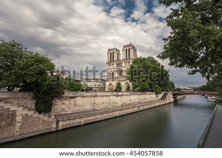 Similar – Notre Dame Kathedrale und Sena Fluss