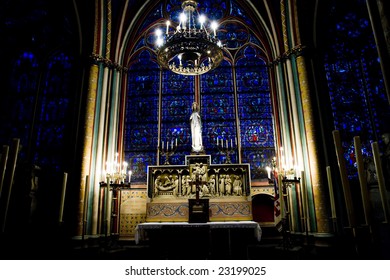 Notre Dame De Paris. Inside View.