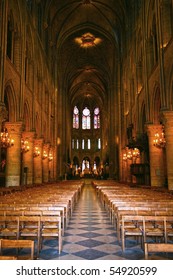 Notre Dame De Paris Interior Nav