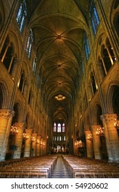 Notre Dame De Paris Interior Nav