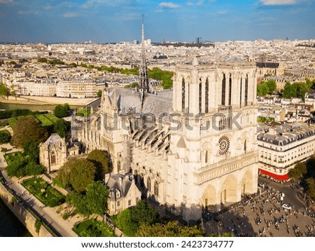 Similar – Image, Stock Photo Notre Dame de Paris blessée (2)