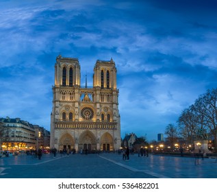 Notre Dame de Paris at Twilight