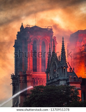 Notre Dame Fire Paris