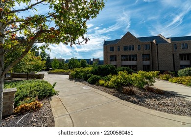 Notre Dame, IN, USA - 09.10.2022
Campus Of The University Of Notre Dame Near Notre Dame Stadium