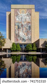 NOTRE DAME, IN/USA - OCTOBER 19, 2017:  Word Of Life Mural, Commonly Called 